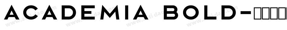 Academia Bold字体转换